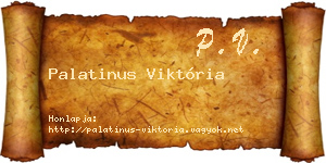 Palatinus Viktória névjegykártya
